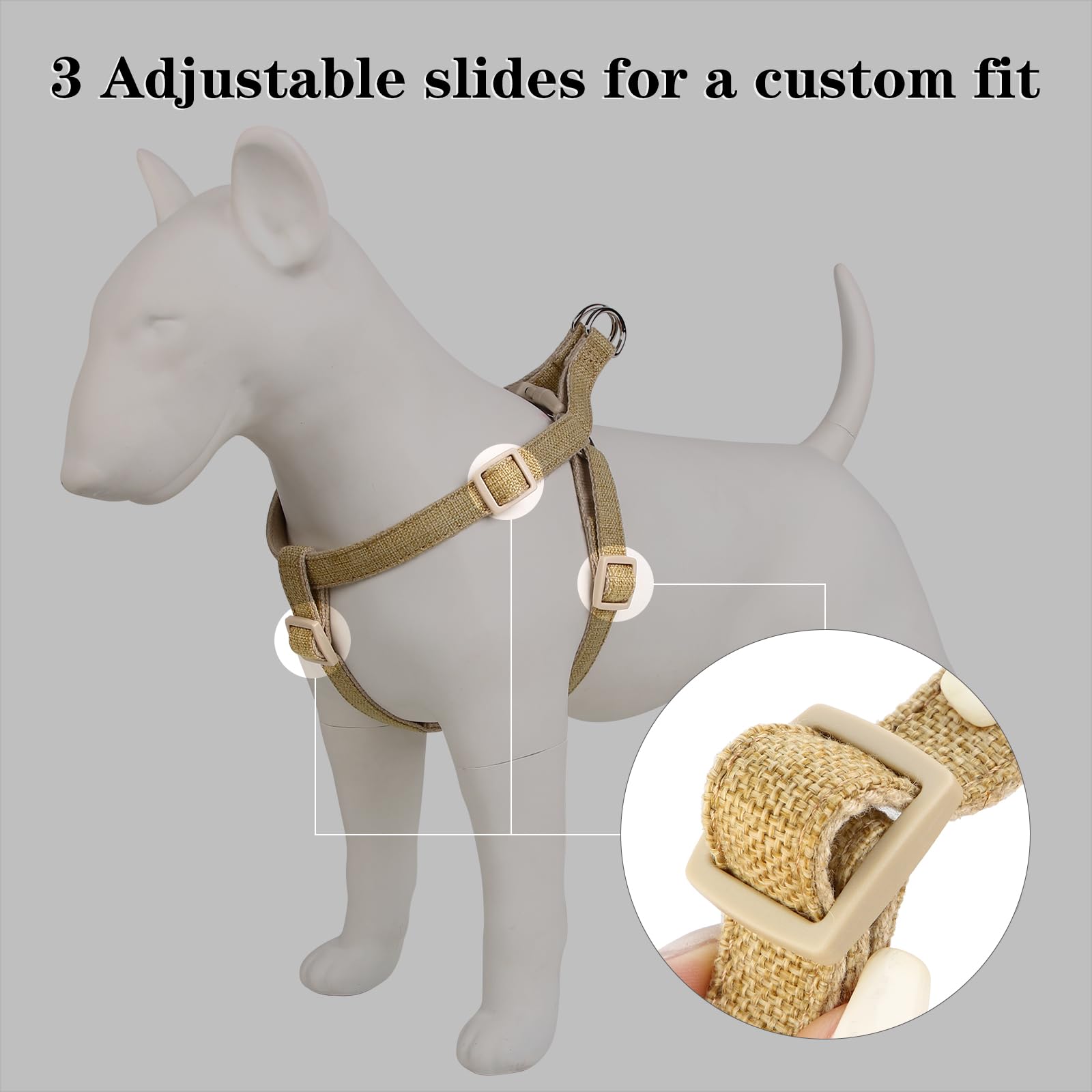 Arnés Plutus Pet, ajuste ajustable para un calce cómodo y personalizado.