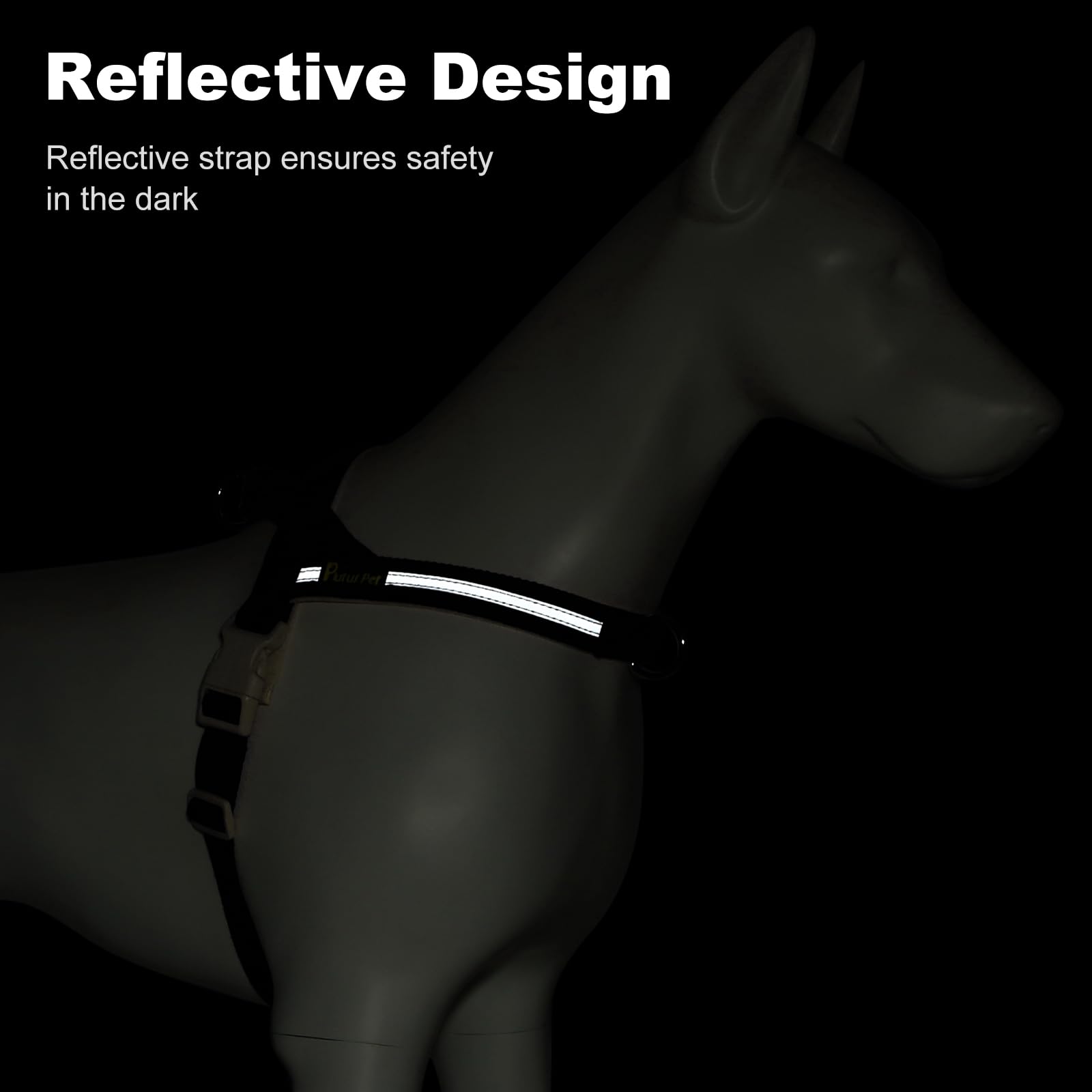 PLUTUS PET arnés reflectivo para mayor visibilidad en paseos nocturnos