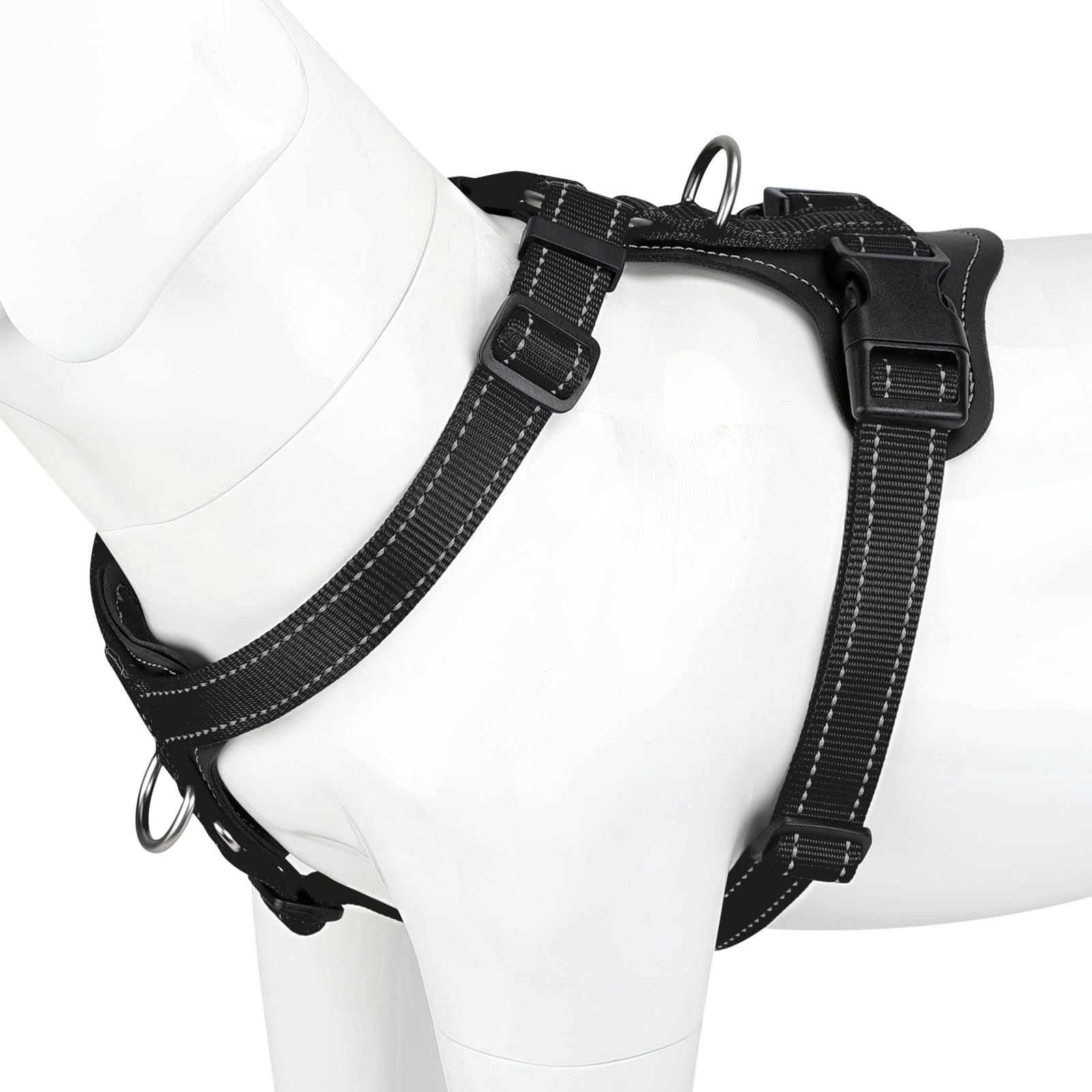 Arnés Plutus Pet con clip frontal para entrenamiento suave.