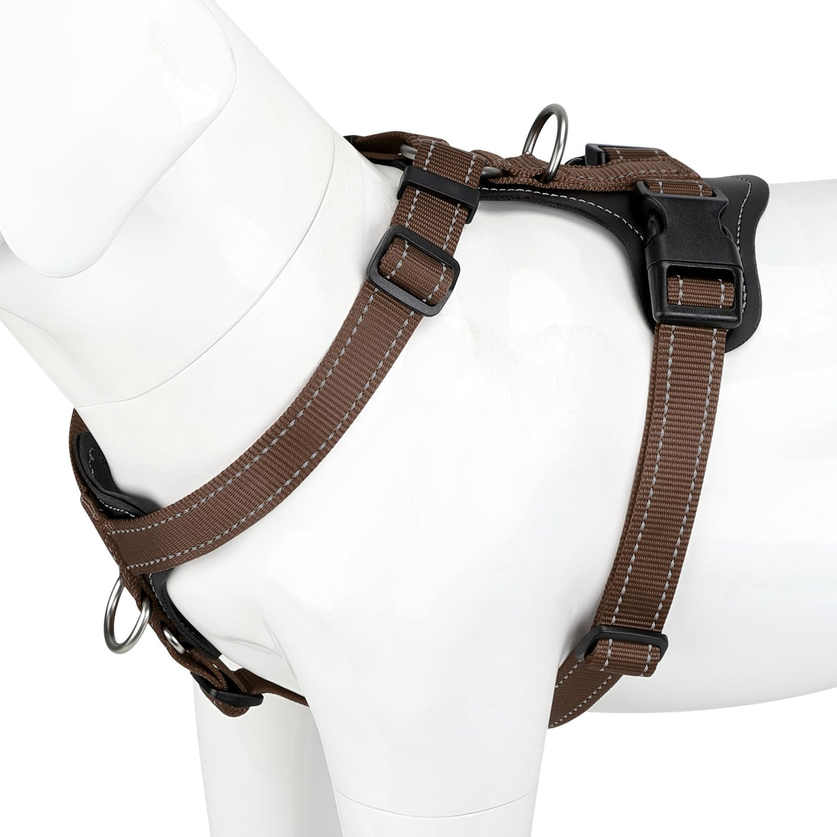 Arnés Plutus Pet ajuste frontal para entrenamiento sin tirar.