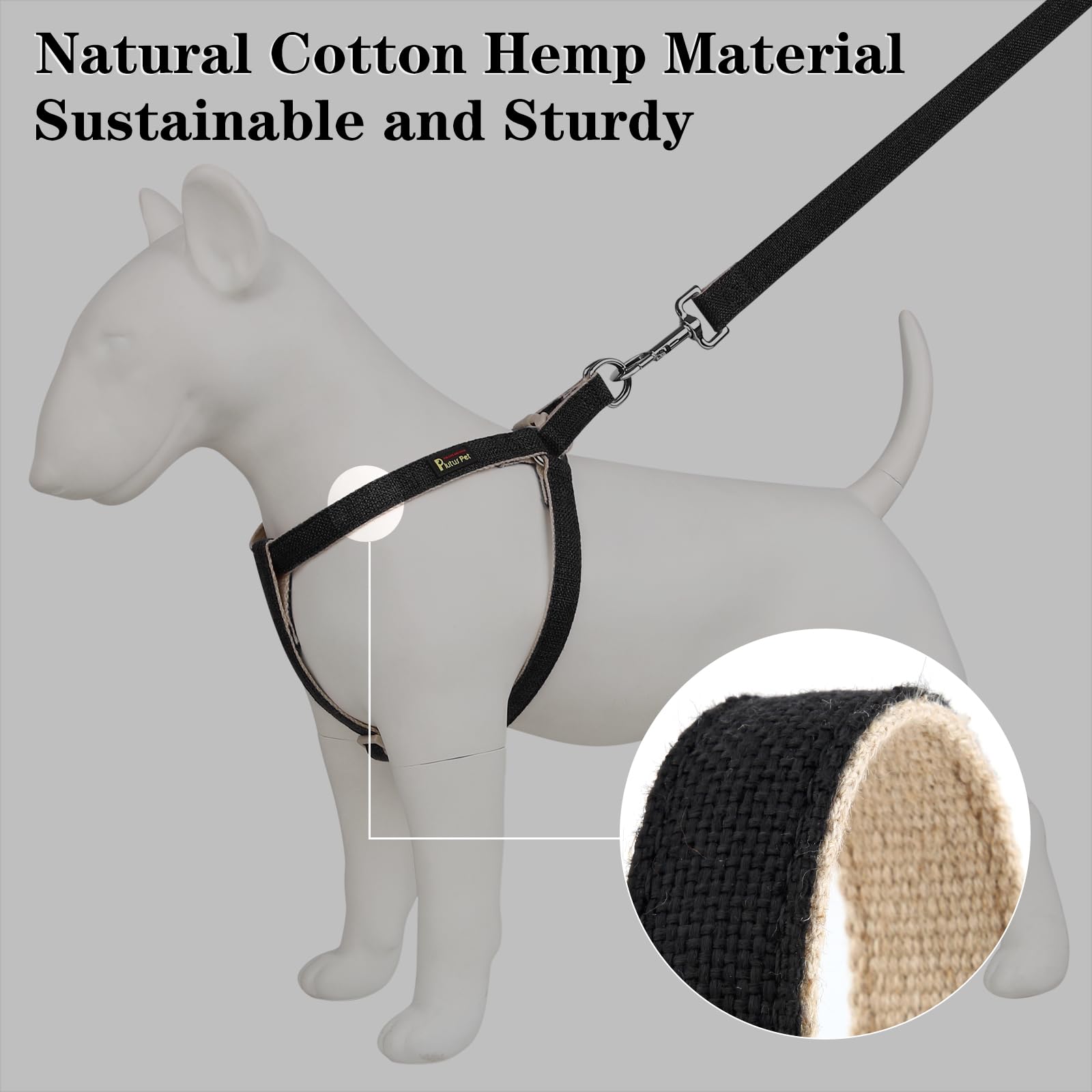Arnés Plutus Pet con doble protección para evitar escapes durante paseos.
