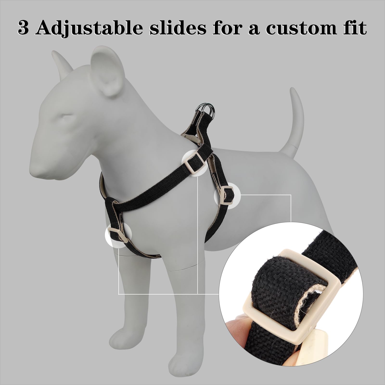 Arnés Plutus Pet ligero y transpirable para comodidad durante caminatas.