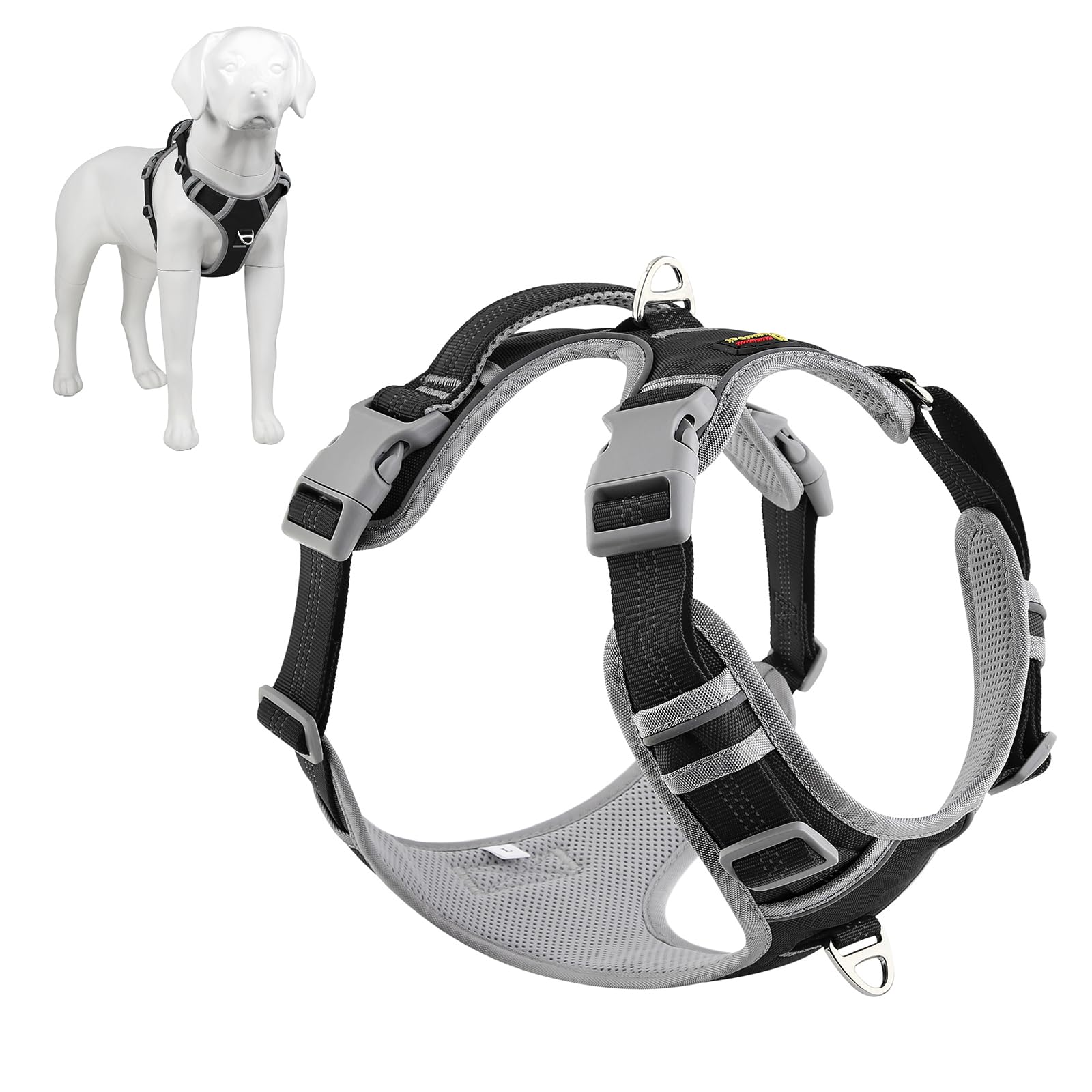 ARNÉS PLUTUS PET cierre-rapido cuello para poner y quitar fácilmente durante paseos