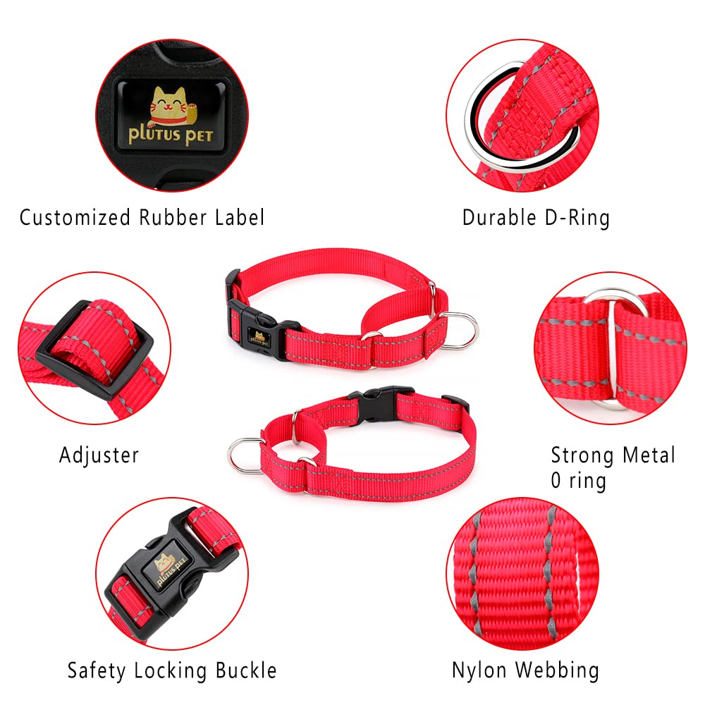 Collar PLUTUS PET martingale evita que el perro se escape durante el paseo.
