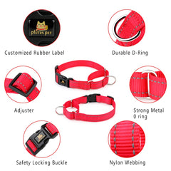 Collar PLUTUS PET martingale evita que el perro se escape durante el paseo.