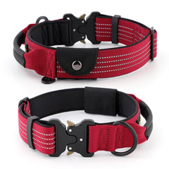 PLUTUS PET collar de nylon reflectante para paseos seguros en la oscuridad.