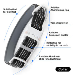 PLUTUS PET collar nylon resistente con colores duraderos para uso diario