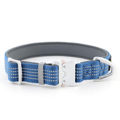 Collar reflectante de PLUTUS PET con hebilla de aluminio para mayor seguridad nocturna