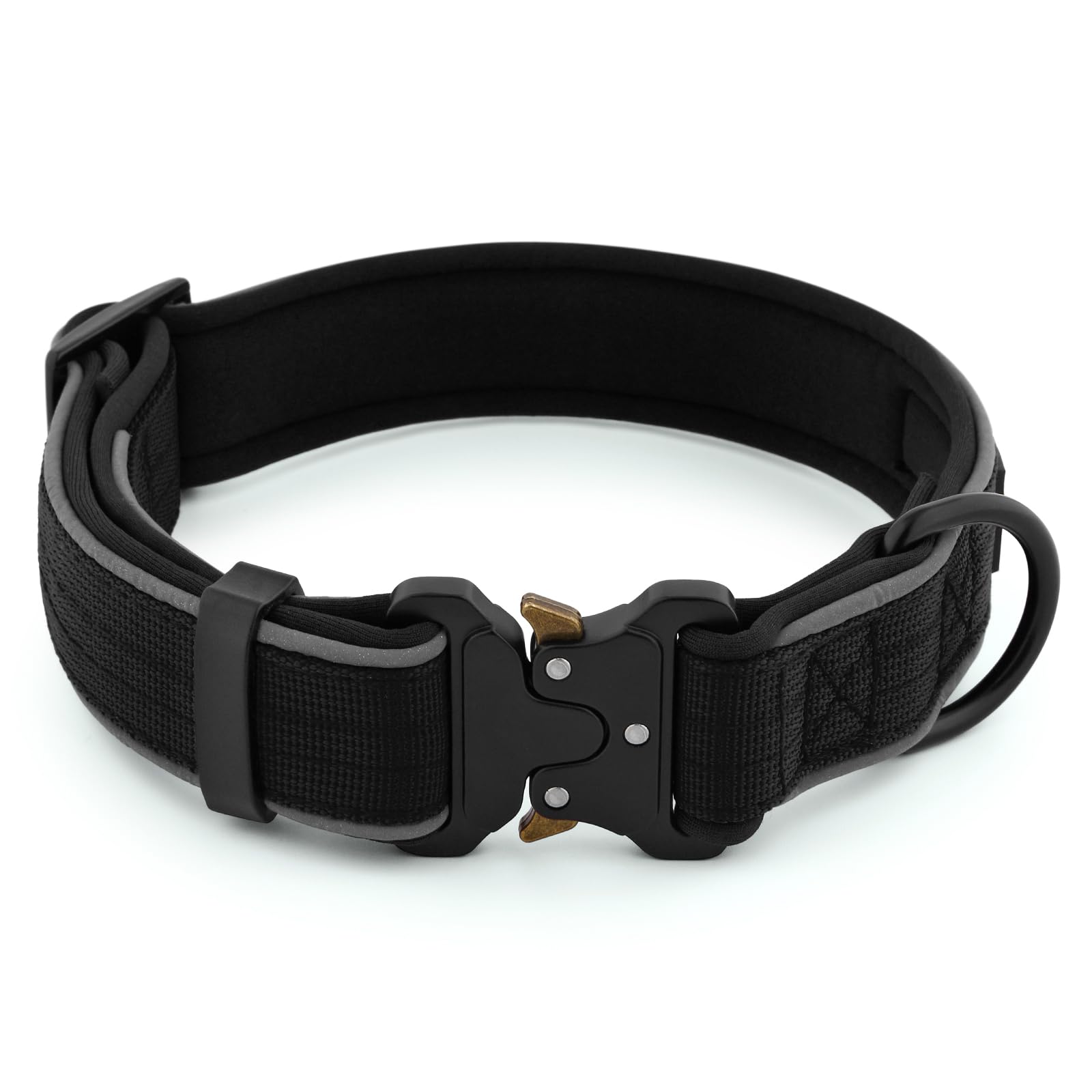 PLUTUS PET collar con acolchado de neopreno para mayor confort durante caminatas.