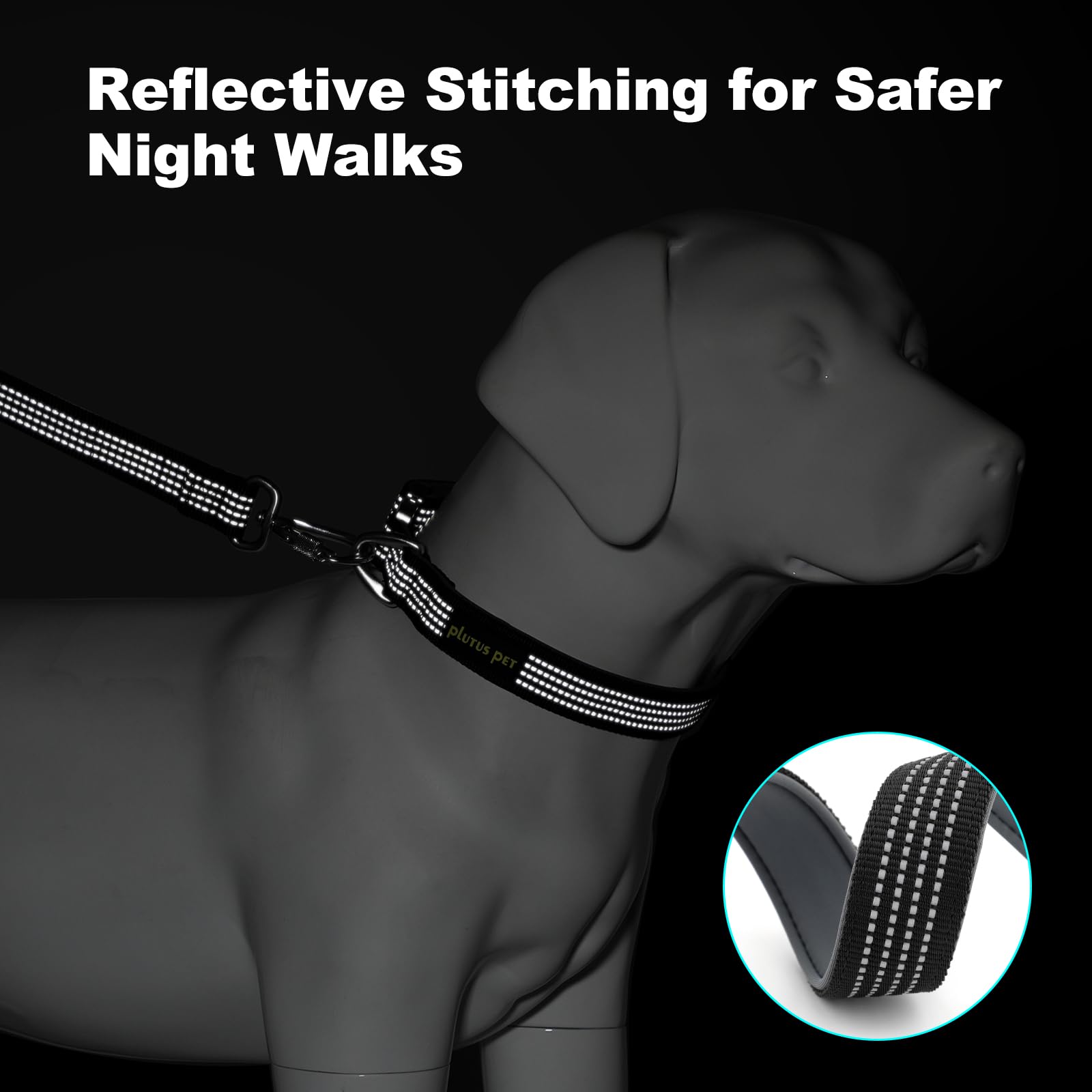 PLUTUS PET collar de nylon duradero para senderismo y entrenamiento