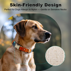 Plutus Pet confort-piel-hemp collar suave alrededor del cuello