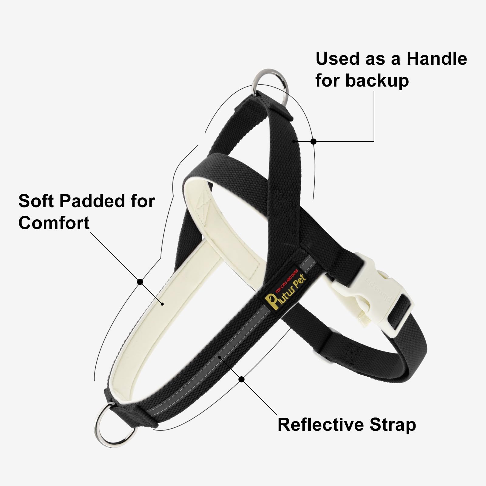 Correa PLUTUS PET de 150 cm para paseos cómodos y controlados.