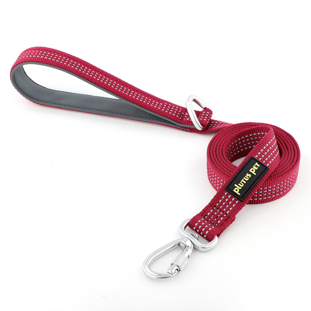 PLUTUS PET correa para perros con clip de aluminio bloqueable, seguridad en paseos.