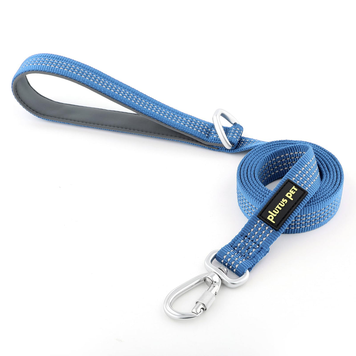 PLUTUS PET correa con mosquetón de aluminio bloqueable para seguridad en paseos