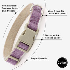 PLUTUS PET detalle material algodón-cáñamo, suave y duradero para la piel.