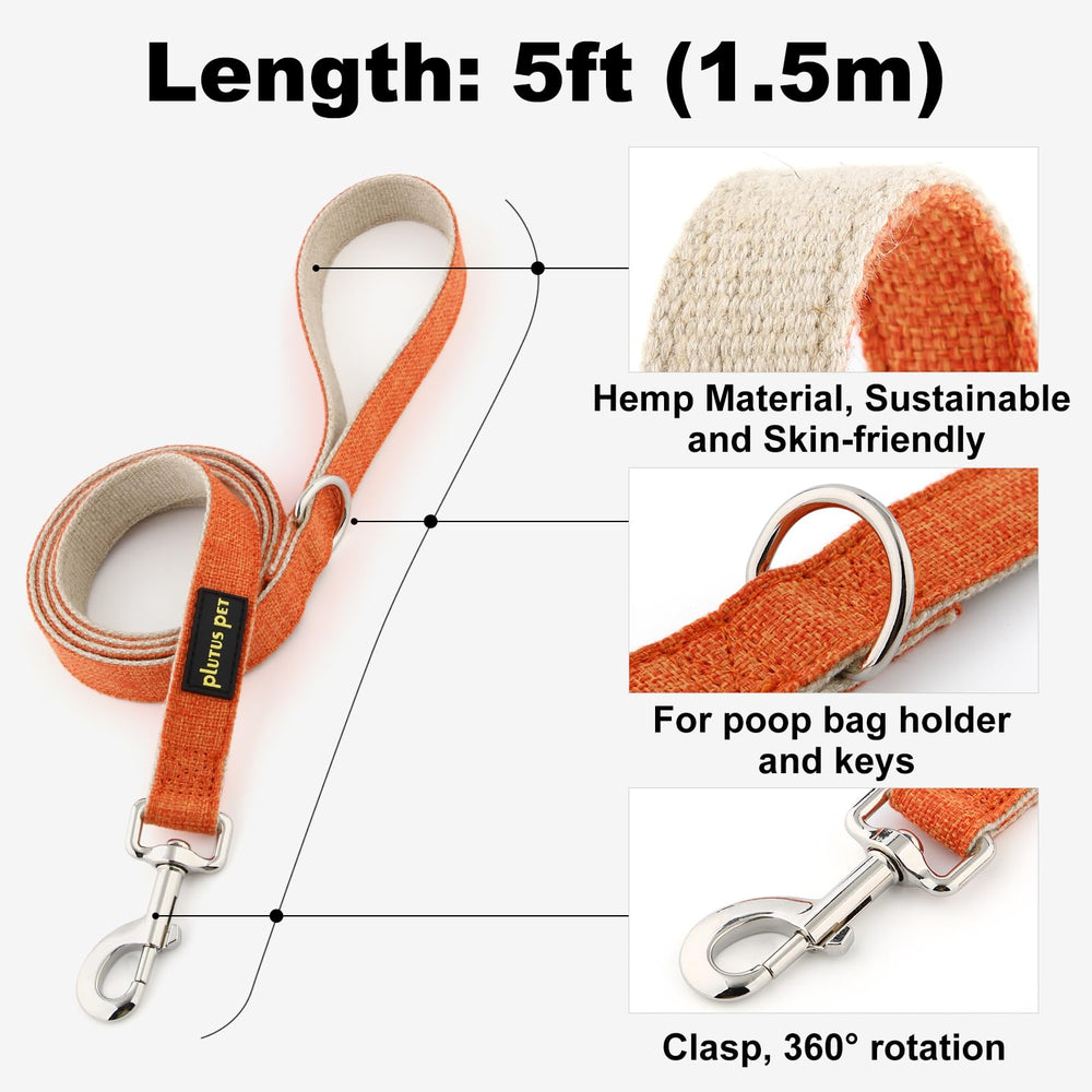 Diseño elegante de PLUTUS PET en color naranja para paseos con estilo.