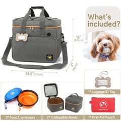 Bolsa médica Pmpete para accesorios esenciales de cuidado de mascotas.