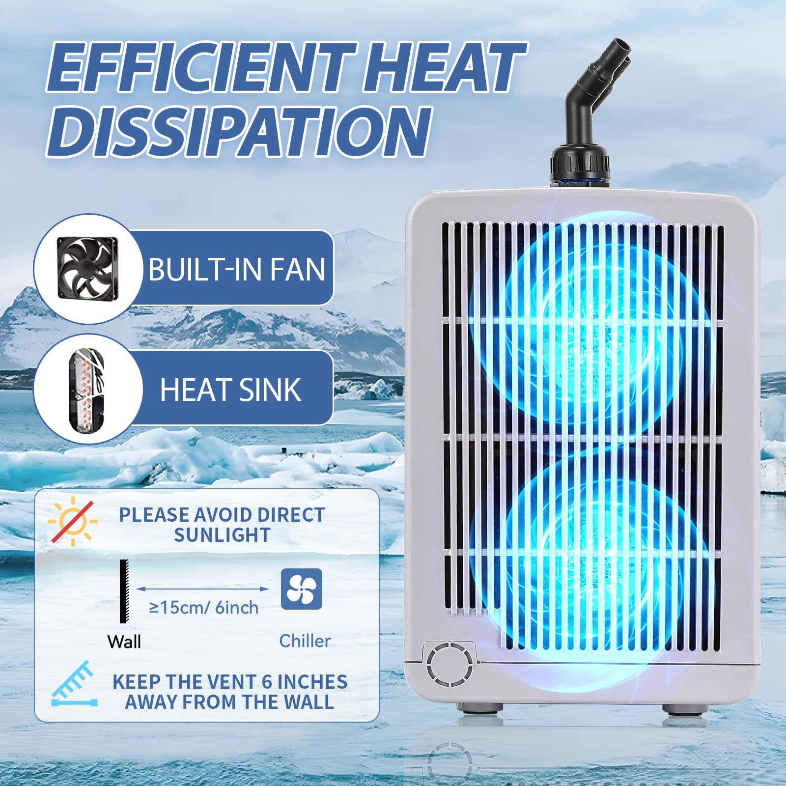 Poafamx ventiladores-silenciosos-dispersion-calor mantiene el tanque estable.