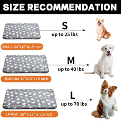 Colchoneta pobopobo para kennel, lavable a máquina para limpieza rápida.