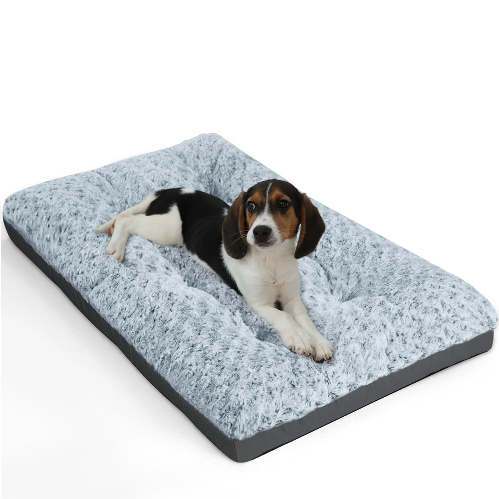 POCBLUE cama para perros pequeños lavable 23x17 gris, ideal para viajes.