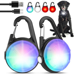 POEEY luz para perros, enfoque clip para paseos nocturnos y mayor visibilidad.