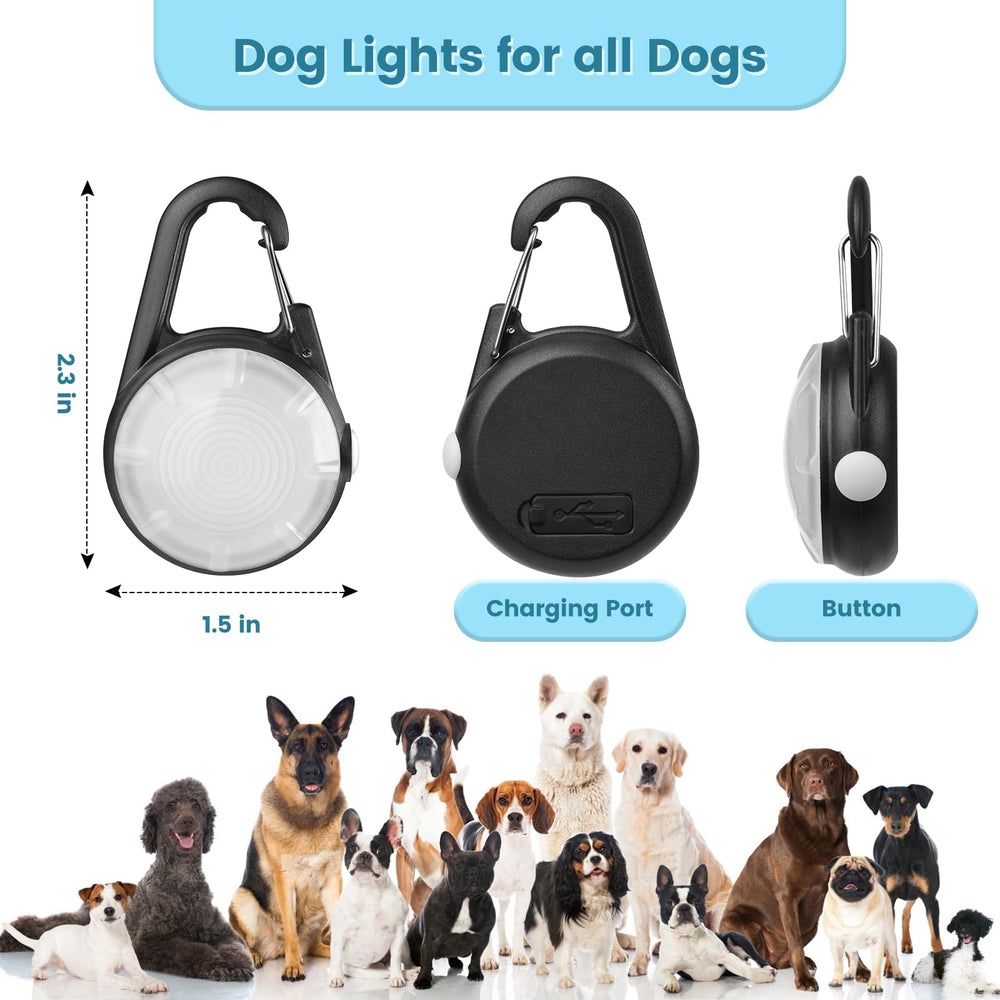 POEEY luz para perros RGB, ideal para iluminación durante camping.