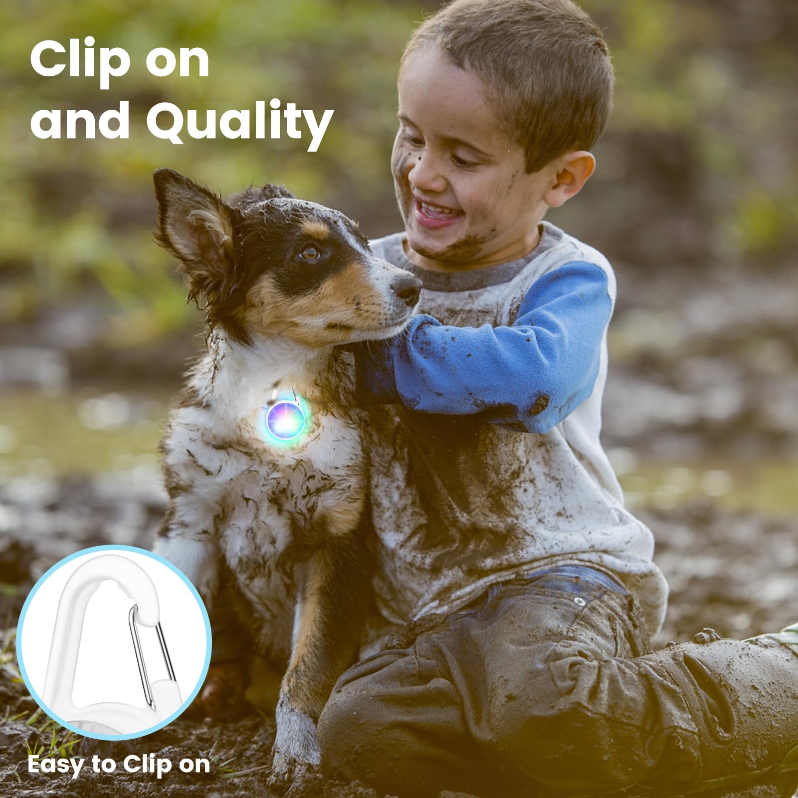 POEEY luz portátil para bolso, seguridad adicional en exteriores