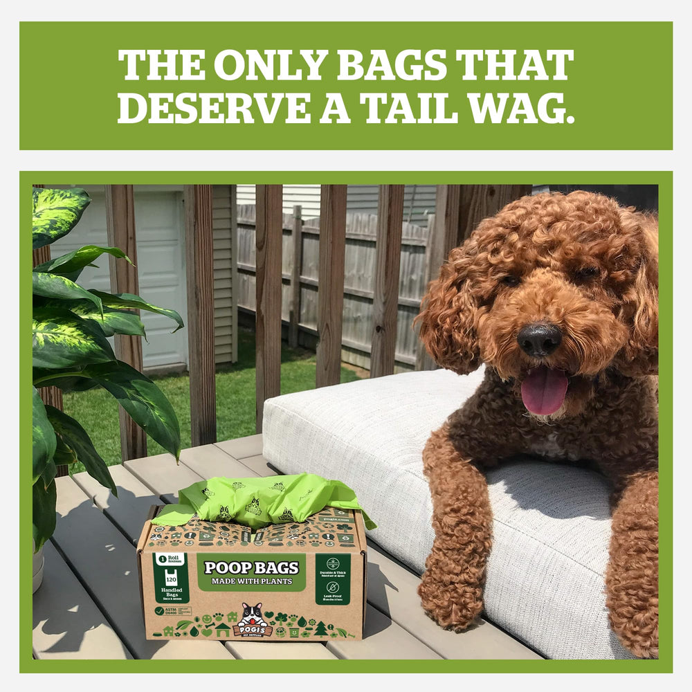 Pogi's bolsas para perros con dispensador práctico y apertura sin esfuerzo.