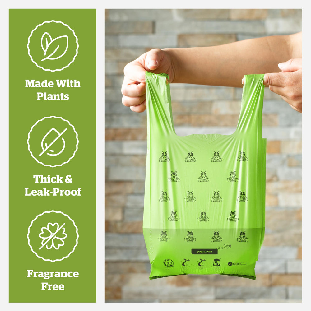 Pogi's bolsas de tamaño extra grande, perfectas para razas grandes y uso en viaje.