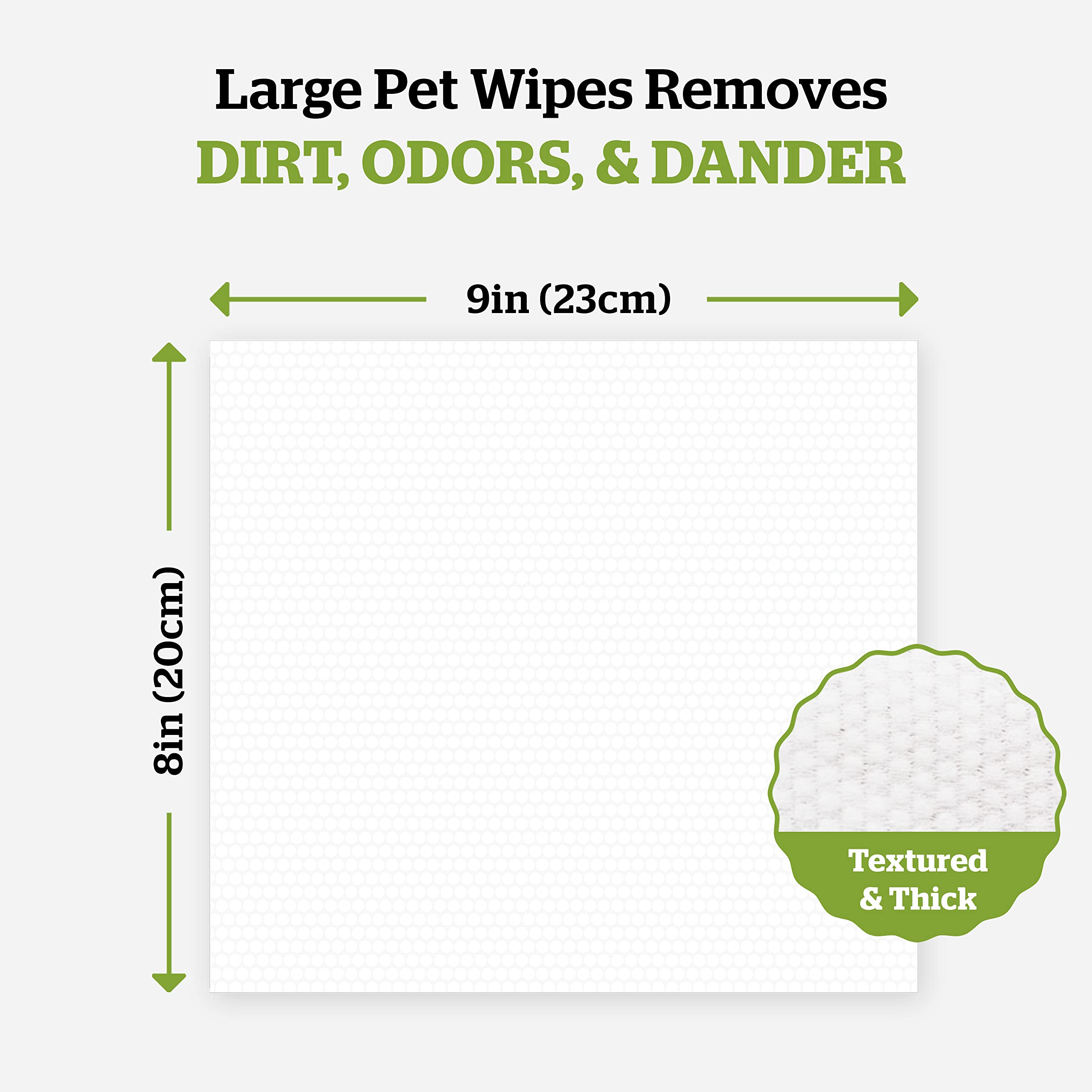 Pogi’s toallitas para perros: textura duradera para uso prolongado.