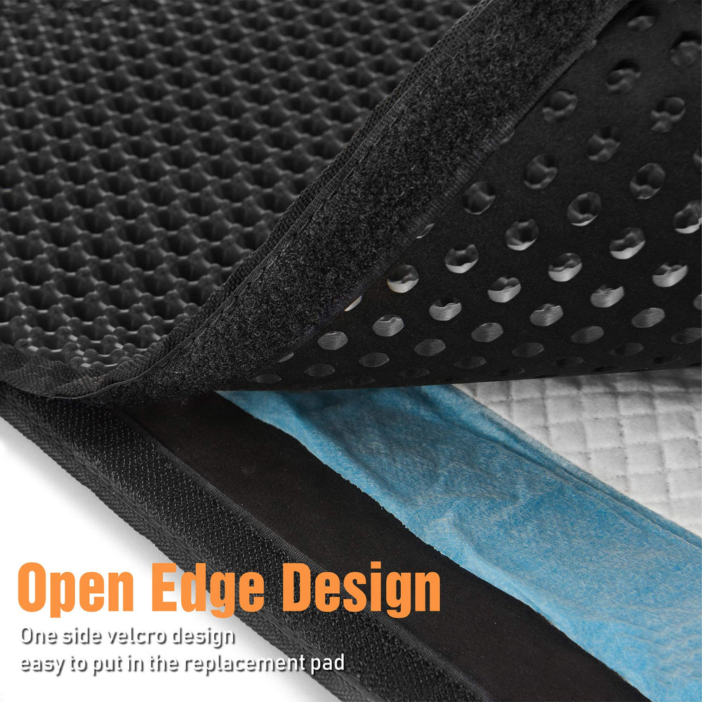 Alfombra Polarduck con velcro, apertura tipo libro para limpieza profunda.