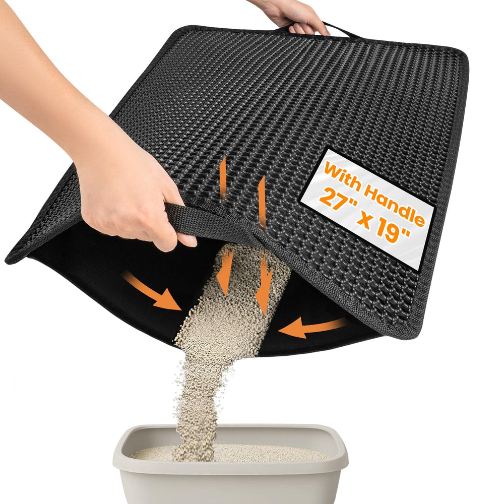 Polarduck alfombra para arena de gatos, trasera impermeable, protege suelos.