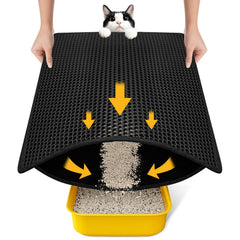 Polarduck Alfombra Frontal para Arena de Gato, captura gránulos y protege el suelo.