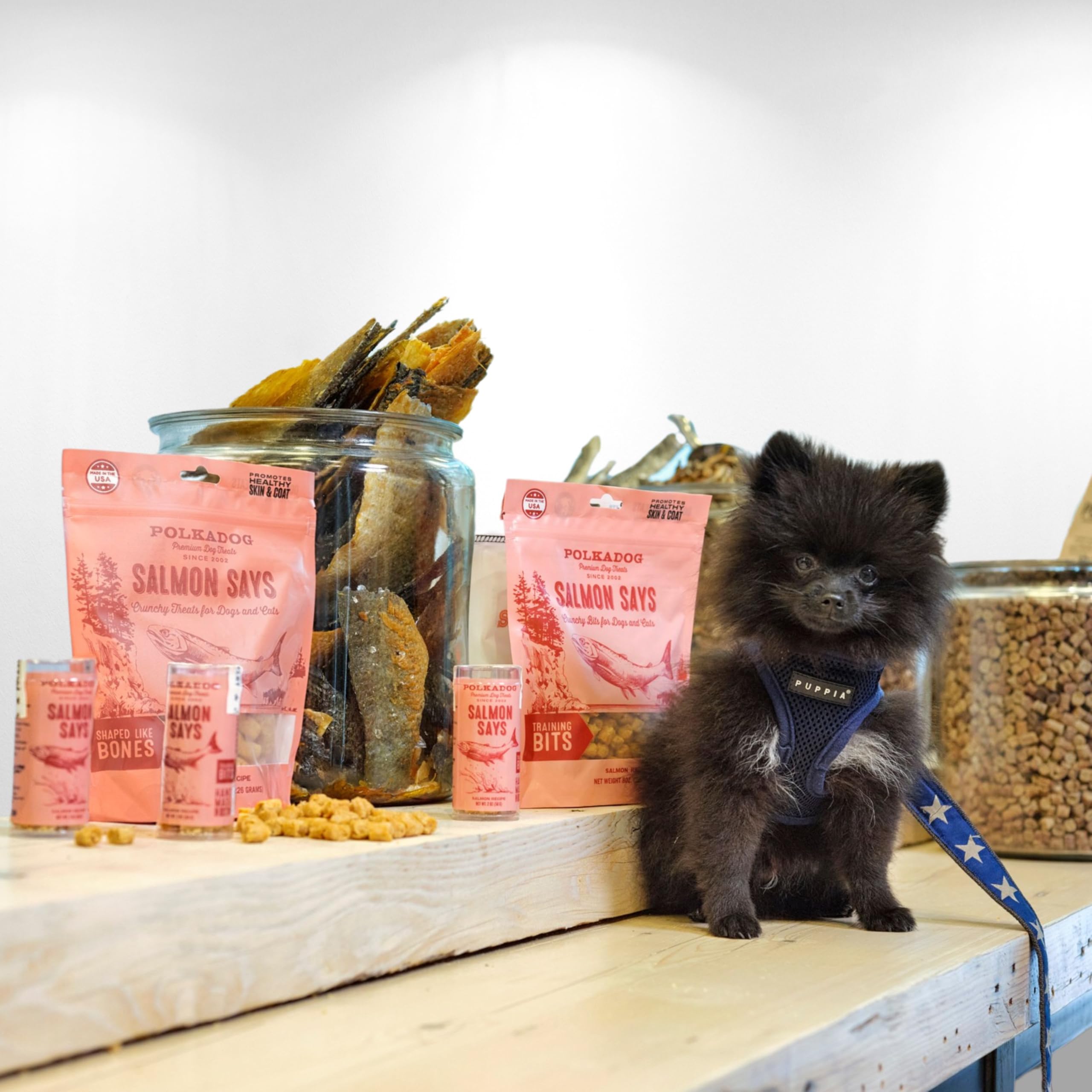 Polkadog Salmón Says opción para estómagos sensibles o alergias.