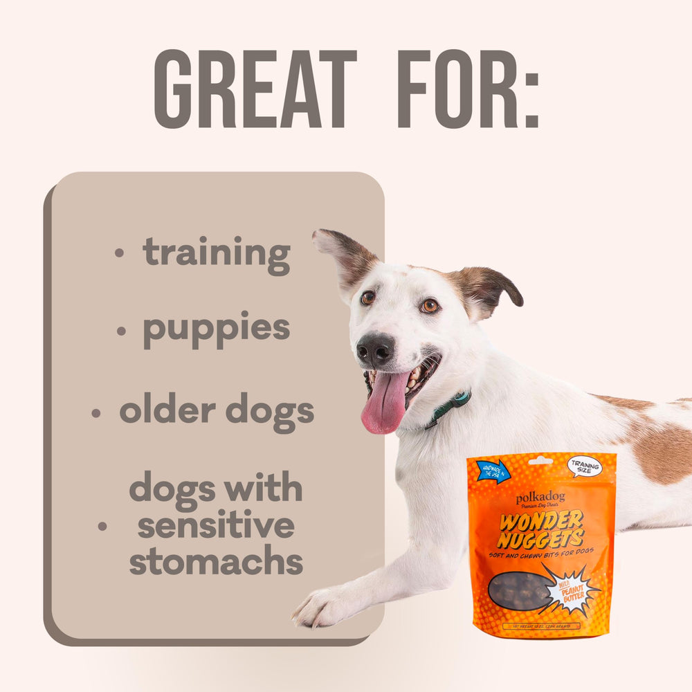 Polkadog Wonder Nuggets: adecuado para todas las razas y edades para entrenamiento.