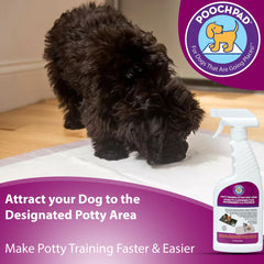 PoochPad uso exterior con césped para entrenar al exterior.