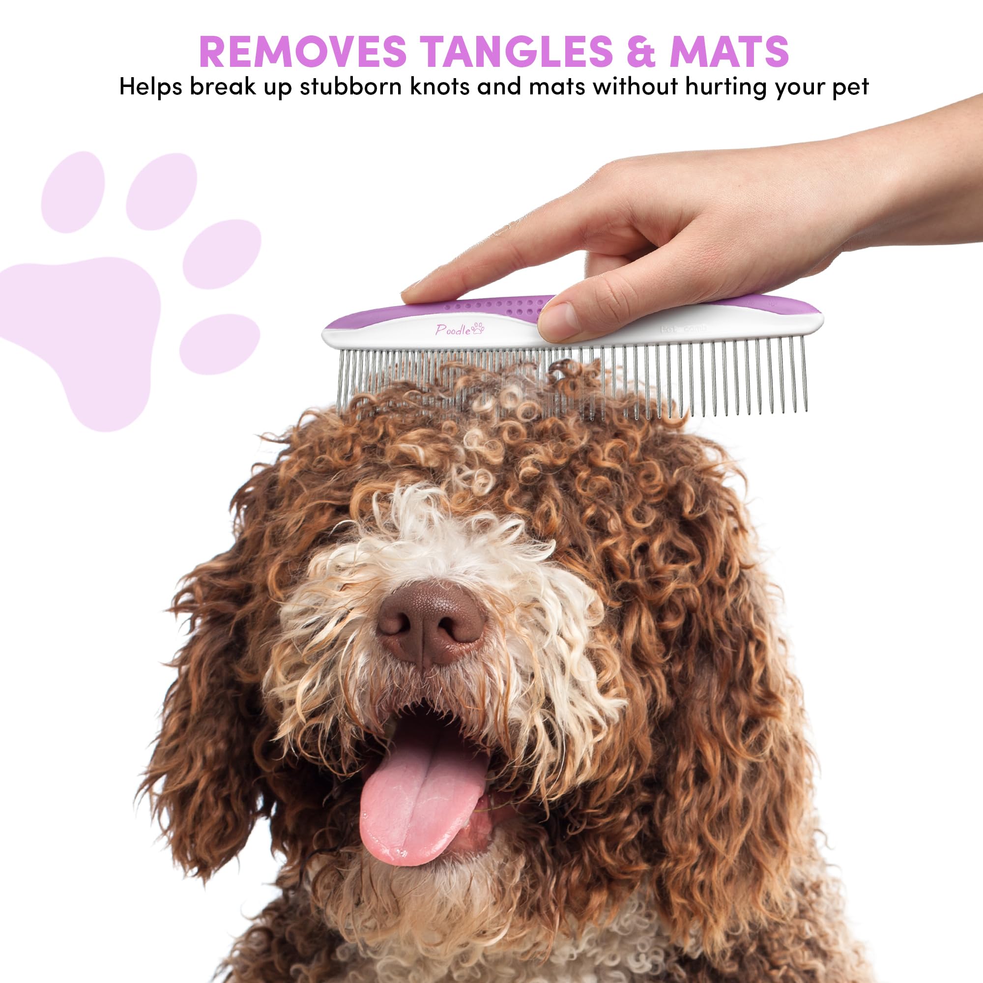 POODLIE cepillo portátil ideal para sesiones rápidas en casa.