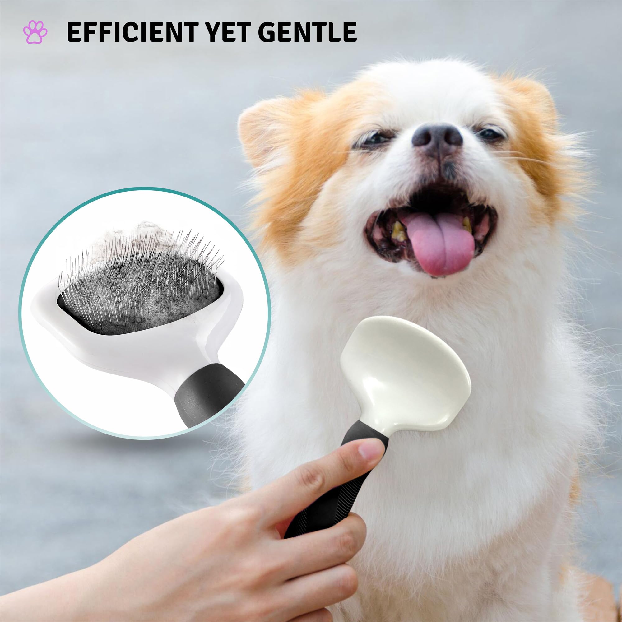 POODLIE mango ergonómico ofrece agarre cómodo durante sesiones largas.