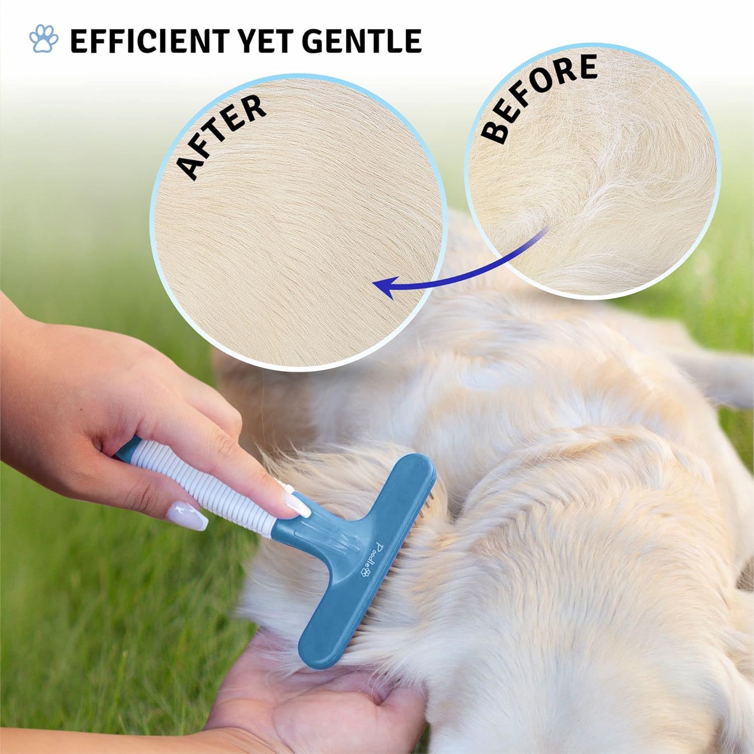 POODLIE apto para pelo húmedo o seco para peinado flexible.