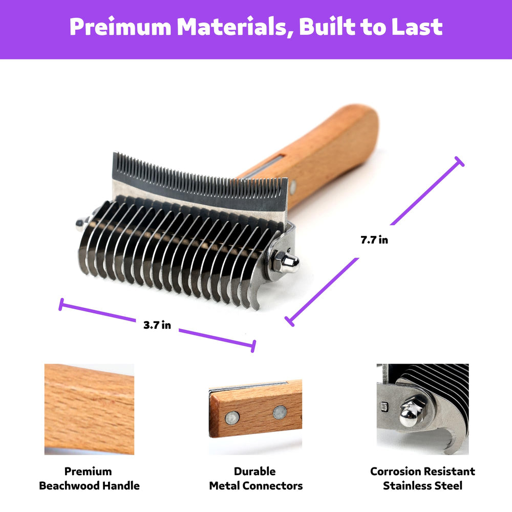 Poodoodle material duradero: madera y acero inoxidable