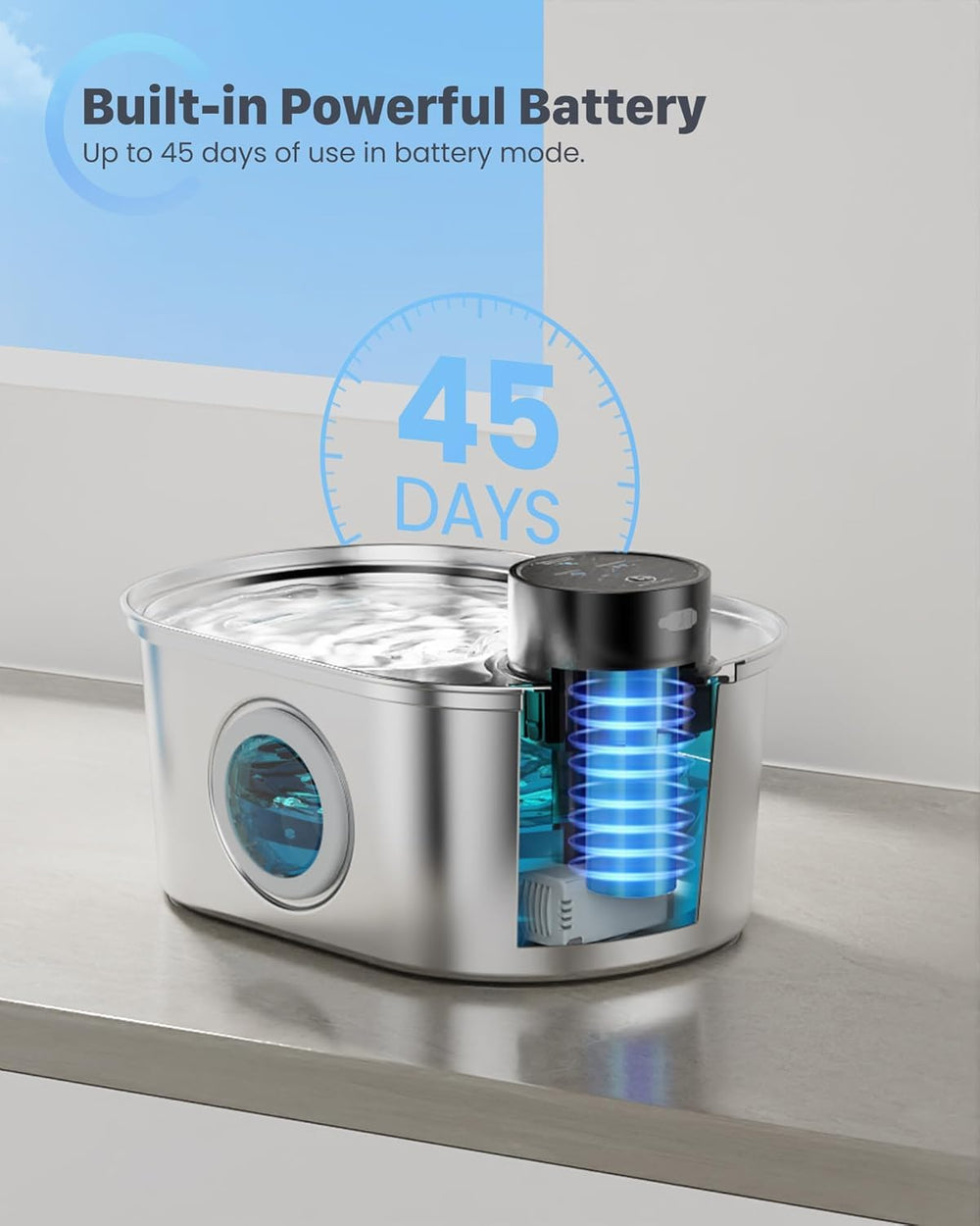 Dispenser portátil Pooeken con batería recargable para mascotas