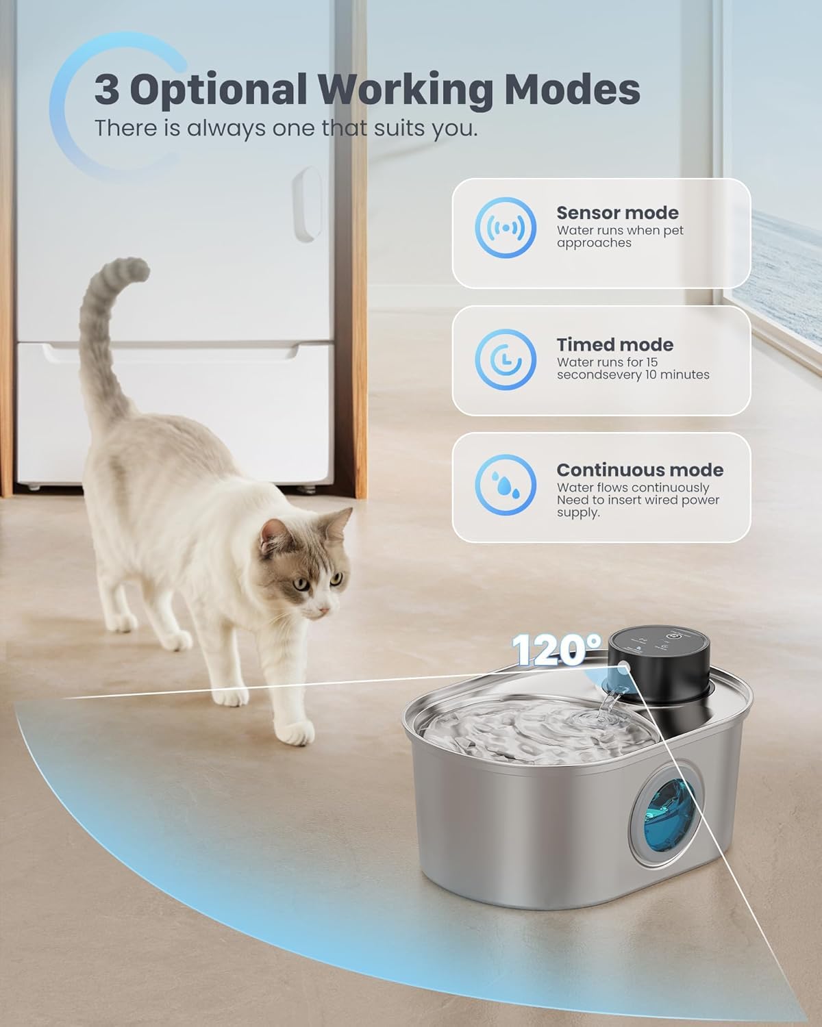 Dispensador Pooeken 3.2L para agua fresca prolongada