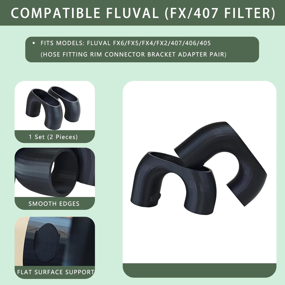 PoolTechX conector de borde para Fluval FX5, ajuste rápido y estable