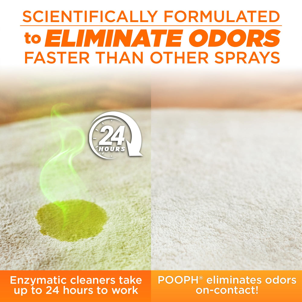 POOPH Kitty Odor Eliminator en zonas de hogar, uso seguro alrededor de mascotas