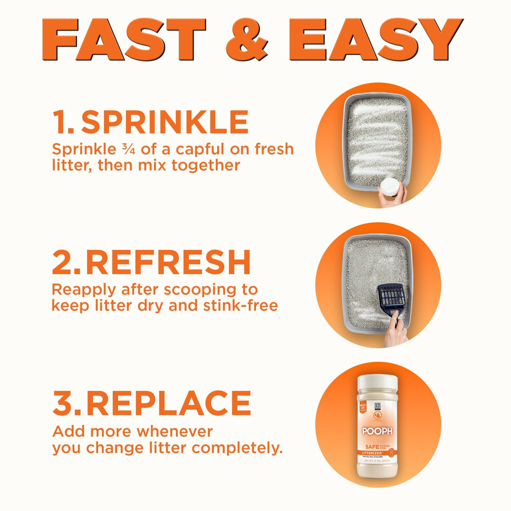 POOPH Litterizer-sin-fragrancias-quimicos apto para uso diario.