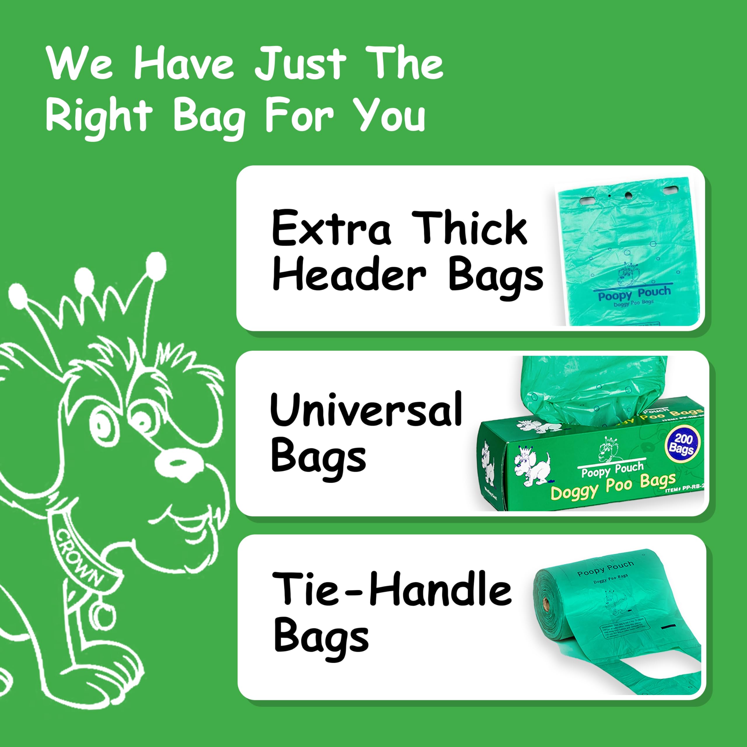 Poopy Pouch para parques y senderos, uso diario recomendado.
