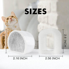 Porens filtros para gatos con esponja, prefiltrado suave para mantenimiento.