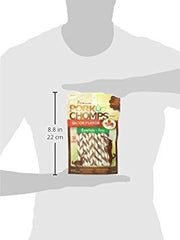 Pork Chomps Bacon Twists, textura crujiente, snack duradero para perros pequeños.