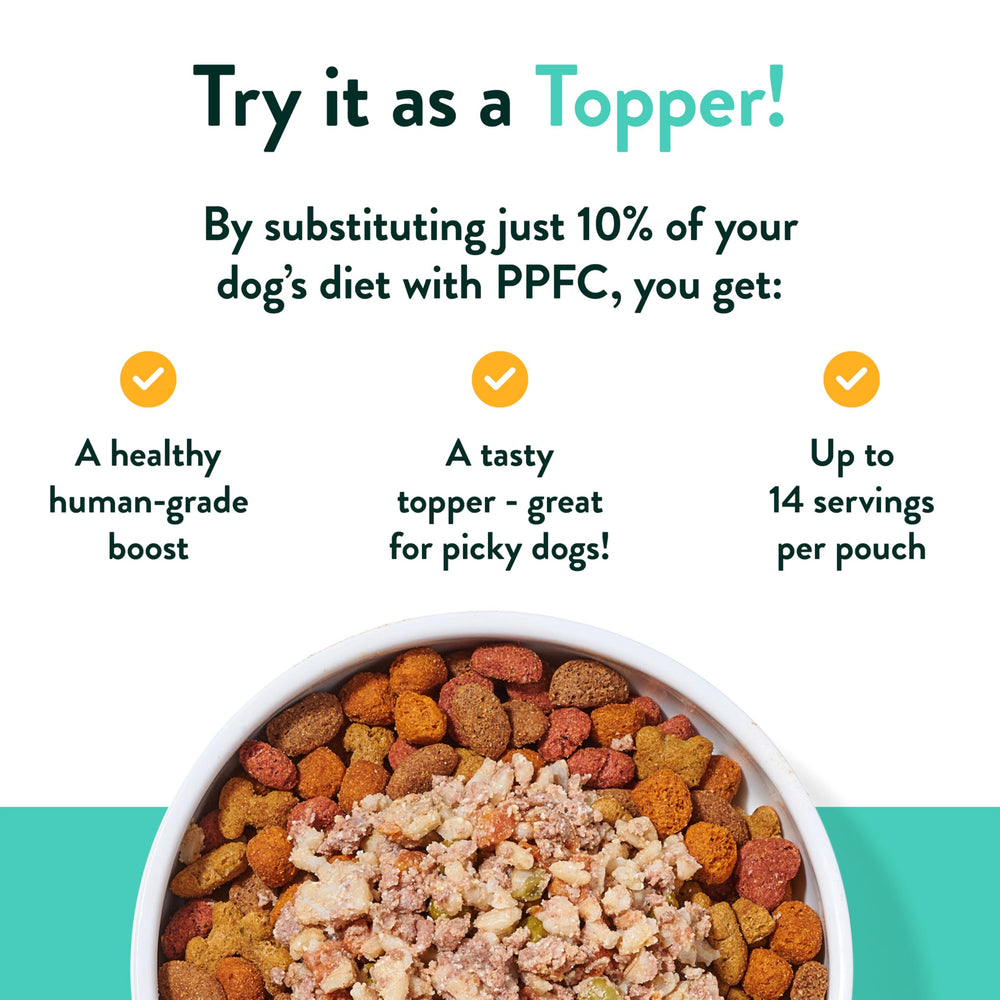 Portland Pet Food Company Hopkins Cerdo y Patata, trozos tiernos para perros de todas las edades.