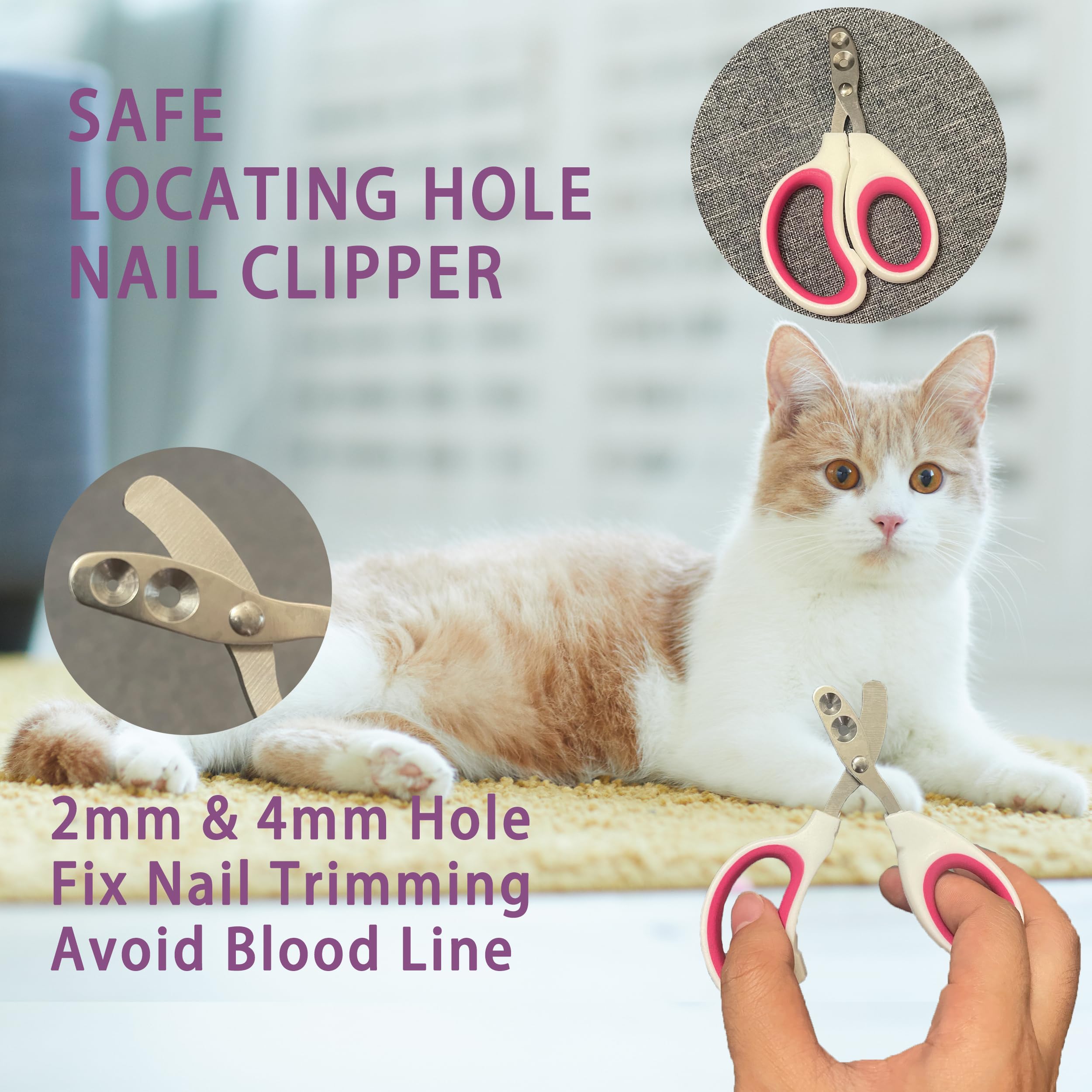 POSAPET cortaúñas para gatos facilita el cuidado de uñas con seguridad
